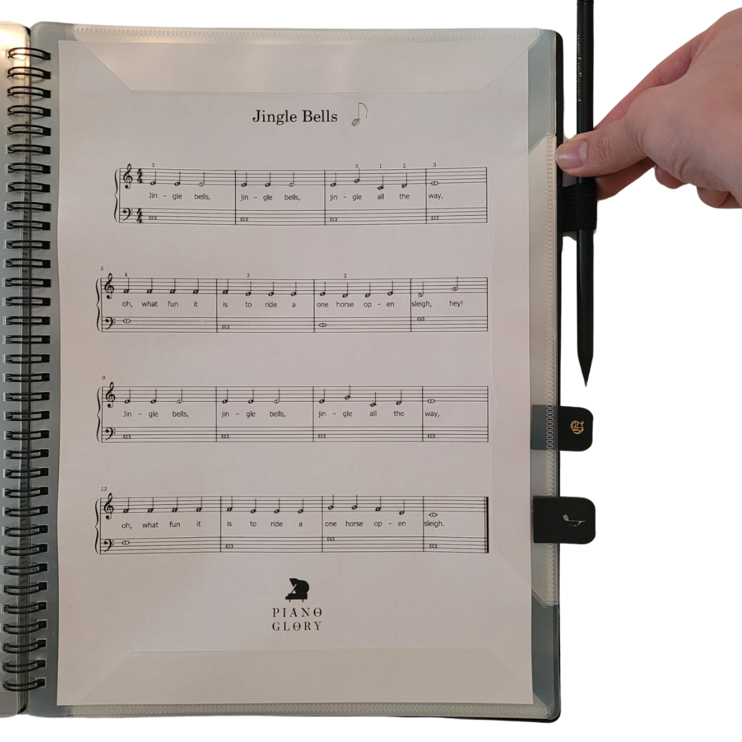 Adhesive Divider Tabs – A-Z & 4 musical Icons for Organising Folders